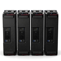 Enceintes Line Array Professionnelles d'Extérieur Double 12 Pouces Étanche Actif/Passif 800W+300W Contrôle par Application Conception Boîtier ROHS/CE