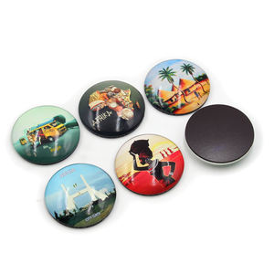 Aimant Symbole de Paris Tour Eiffel Louvre Notre-Dame Souvenir Sacré-Cœur Arc de Triomphe Montmartre Panthéon Rond 5cm - Product Image 4