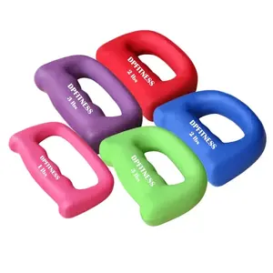 Grosir Dumbbell Fitness Berbentuk D Wanita, Barbel Berjalan Neoprene