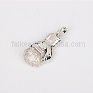Pendentif hip Hop plaqué or 10k, 50 pcs, collier, réglage de diamants, bon marché - Product Image 2