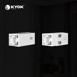 Ensemble de rails à cordon KYOK en métal moderne, longueur personnalisable, haute qualité pour bureaux, salles de bain, cuisines, salons - Product Image 6