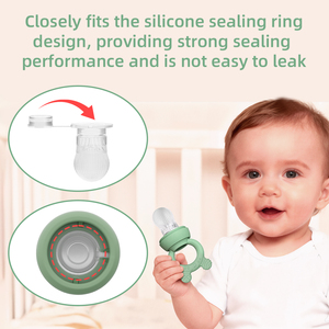 विलेबल फ्रीज़ेबल पुनः प्रयोज्य बेबी सुखदायक भालू टीईथर फल जमे हुए पॉप खिलौना भोजन ग्रेड सिलिकॉन - Product Image 3