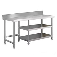 Table en acier inoxydable pour cuisine, autres fournitures hôtelières et de restauration, équipement de cuisine commerciale