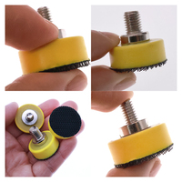 Plaque de support de ponçage auto-agrippante 25 mm (1 pouce) avec filetage 5/16-24T/M6 pour outils abrasifs, polissage du bois, du métal et des meubles