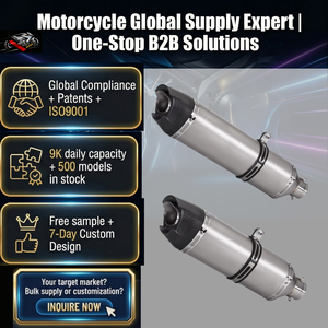 Tubo de Escape Universal de Acero Inoxidable para Motocicleta, para <span class=keywords><strong>Z650</strong></span>, MT07, CBR250RR, CRF150, MT03 - Nuevo - Product Image 1