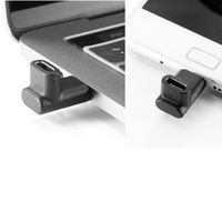 Angle droit extension 90 degrés vers le haut et vers le bas plier USB Type-c transfert public extension USB-C mâle à femelle adaptateur