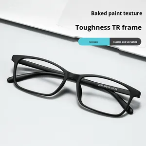 Occhiali da lettura quadrati ultraleggeri Tr90 nuovi Unisex-presbiopia 2030cf comode montature per occhiali stile diamante classico - Product Image 1