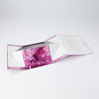 Boîte plate personnalisée en carton, emballage en carton, boîte-cadeau magnétique pliable