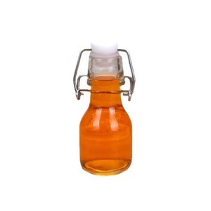 60ml - 100.150.250.350.500.750.1000ml Botella de cristal a presión-Color rojo. La cubierta blanca y azul es adecuada para cerveza, Ginebra y ron. - Product Image 2