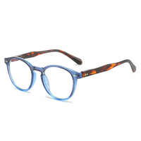 Lunettes de lecture unisexes pour hommes et femmes, montures rondes rétro en PC, anti-lumière bleue