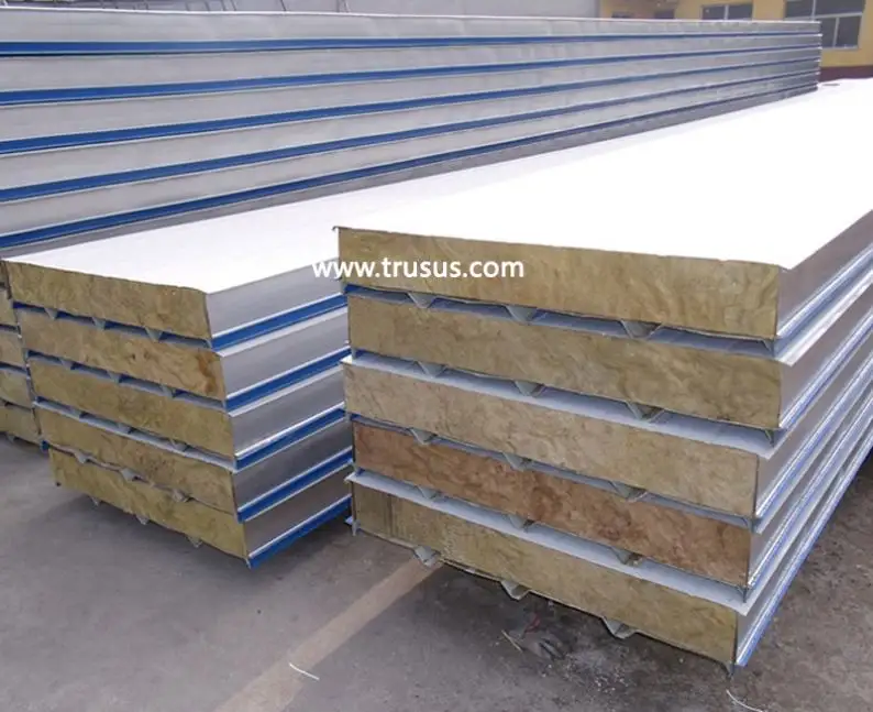 Best Quality China Manufacturer 50Mm 840 Insulated Rock Wool Sandwich Panel