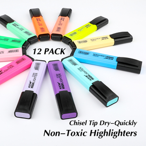 Gxin G-342/6A + 6D 6 pastel huỳnh quang hiệu suất cao <span class=keywords><strong>highlighters</strong></span> đánh dấu biểu tượng tùy chỉnh văn phòng phẩm colouring huỳnh quang bút - Product Image 6