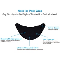 Compresse froide et chaude transfrontalière de classe II pour le cou, sac de glace en gel solide souple, support réutilisable pour le cou et les épaules 50x19CM