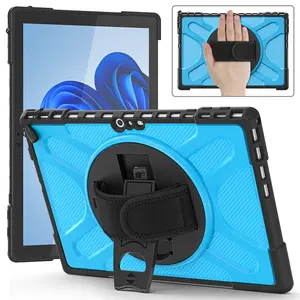 Fashionable slim handle belt grip case for Microsoft surface pro 6 7 12.3 inch matte PC cover