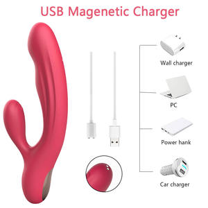 Vibrator Kelinci 3in1 Dual Motor Pemanas <span class=keywords><strong>Stimulator</strong></span> Klitoris Wanita 5 Getaran 10 Mode Getar Mainan Seks untuk Wanita Produk Dewasa% - Product Image 4