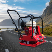Compacteur de plaques vibrant mini portable, moteur à essence 5,4 CV pour la construction routière