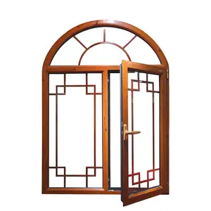 double glaze thermal break aluminum casement window UPVC swing sliding window and door with high standard