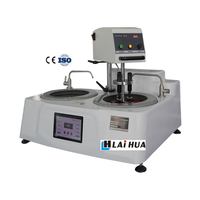 Machine de polissage et de meulage métallographique automatique à 2 plateaux, à vitesse variable et constante, avec support d'échantillons