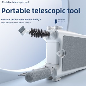 Barra de Limpieza K10 ABS 10 en 1, Herramienta de Limpieza Multifuncional, <span class=keywords><strong>Limpiador</strong></span> Integrado para Auriculares, Teclado y Pantalla - Product Image 2