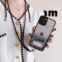 Coque de téléphone portable de luxe de haute qualité à sublimation liquide, accessoire de protection, vente en gros d'usine, compatible avec iPhone 12, 16, 18 Pro