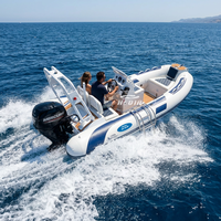 Hedia Nouveau Modèle 13 pieds RIB 390 Coque Rigide en Aluminium Hypalon PVC Bateau Sportif Gonflable Moteur Mercury 40CV 4 Temps Tender de Yacht