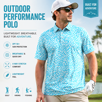 Fournisseur OEM de fabrication – Polo graphique pour homme, imprimé rétro, manches courtes, décontracté, pour le golf, doux et confortable, haut d'été