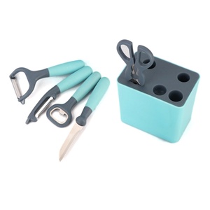 New Arrival <b>Kitchen</b> <b>Gadgets</b> Stainless Steel 6 Pcs <b>Kitchen</b> <b>Tools</b> Accessories With Plastic Holder - Product Image 2