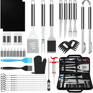 BBQ 36PCS Grill Set Backyard Accessories Stainless Steel Utensils