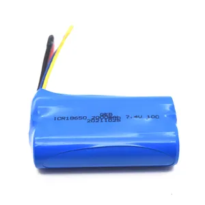 GEB OEM rechargeable 18650 battery cells 7.2V 7.4V 2000mAh 2200mAh 5C Li ion Battery for RC Car/RC Quadcopter