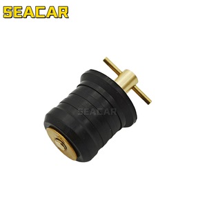 Bouchon de scupper Seacar 1,25 pouce en laiton et caoutchouc, quincaillerie marine pour le drainage du pont de bateau - Product Image 4