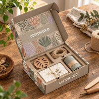 Boîte d'expédition écologique personnalisée avec logo imprimé, pelliculage mat, pliable, recyclable, protection premium pour cadeaux artisanaux