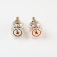 Connecteur banane plaqué or 4 mm, prise banane à vis, adaptateur de câble audio
