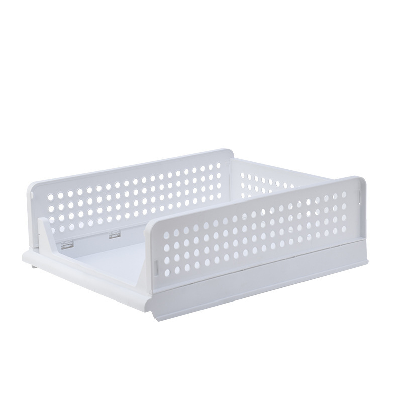Folding basket [White, low style]