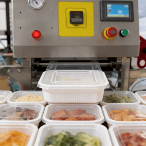 <span class=keywords><strong>Machine</strong></span> de scellage automatique personnalisée pour films plastiques et feuilles d'aluminium, idéale pour le scellage des barquettes de type repas rapide, tofu et autres aliments. - Product Image 4