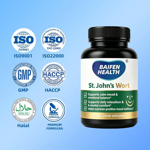 Cápsulas de Hierba de San Juan de Alta Calidad de Marca Privada OEM al por Mayor para Adultos, Cápsulas Antioxidantes con Extracto de Hierba de San Juan - Product Image 1