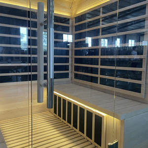 Casa piccola in legno per interni 1 persona vicino alla stanza Sauna a infrarossi - Product Image 2