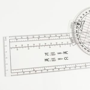 Fabricant OEM de traceur d'aviation en plastique pour étudiants, taille 34 cm x 11,3 cm, règle promotionnelle incluse - Product Image 4