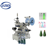 Machine d'étiquetage semi-automatique Gubek GK-1440 pour bouteilles coniques, bouteilles coniques ou gobelets.