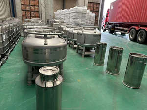 خزان تخزين الحليب من الفولاذ المقاوم للصدأ SS316 بسعة 20 لتر، بتشطيب مصقول كالمرآة، يلبي معايير FDA / CE / 3-A الصحية، ومناسب للاستخدام الغذائي. - Product Image 5