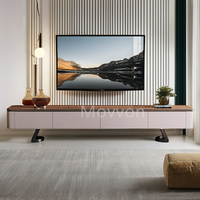 Dernier modèle moderne haut de gamme de luxe ensemble meuble TV et table basse pour salon en marbre