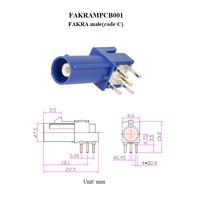 Adaptateur de borne de fil à souder pour montage sur panneau BNC FAKRA MMCX TNC prise mâle prise Jack femelle connecteur de montage à souder PCB