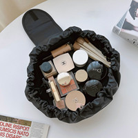 Sac cosmétique de voyage étanche de grande capacité avec cordon de serrage rangement de maquillage portable rangement de maquillage magique avec logo personnalisé