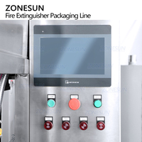 ZONESUN ZS-FE1 – extincteur automatique à quatre têtes, Machine de remplissage, de capsulage et d'étiquetage de poudre sèche