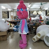 Efun-Costume professionnel personnalisé de mascotte de film de dessin animé de quantité minimale de commande 1 pièce, taille adulte, coquelicot, activité de fête, à vendre