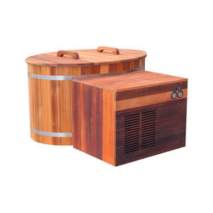 Banheira Circular de madeira ao ar livre Balboa Control System Aço Inoxidável/Acrílico Inner Liner Chiller para Hotel/Villa Ice <span class=keywords><strong>Therapy</strong></span> - Product Image 2