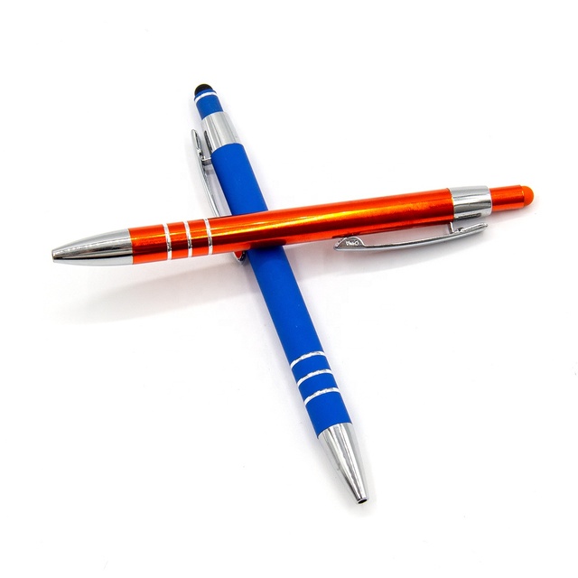Factory Direct Sale Promotional Stylus Pen Custom Metal Aluminum Ballpoint Pen