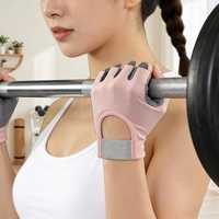 Gants de sport demi-doigts antidérapants pour la musculation et l'entraînement, avec support de poignet, respirants, pour hommes et femmes