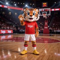 Costume de mascotte tigre en mousse personnalisé, durable et respirant, pour adulte, idéal pour les équipes sportives et les cérémonies d'ouverture