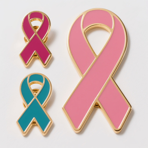 Fabricante personalizado <span class=keywords><strong>mujer</strong></span> cáncer <span class=keywords><strong>de</strong></span> <span class=keywords><strong>mama</strong></span> conciencia insignia Pin broche Rosa rojo Metal cinta púrpura esmalte solapa pines - Product Image 4
