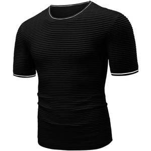 JMIERR-Para Hombre, Camiseta Ajustada Atlética de Palangre, Camisa de Algodón Acanalada, Diseño Comprimido, Moda Muscular, Gimnasio, Entrenamiento - Product Image 3